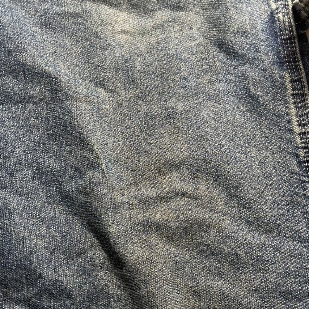 Authentic Issue Thrashed Wrangler Mens Relaxed Denim Carpenter Jeans SZ 32x34 - Picture 4 of 16